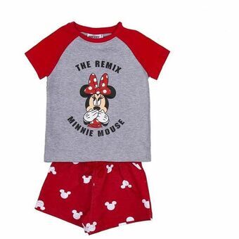 Summer Pyjama Minnie Mouse Red Grey