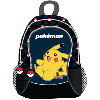 School Bag Pokémon Pokeball Blue Black 30 x 40 x 15 cm