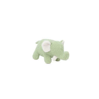 Fluffy toy Crochetts Bebe Green Elephant 27 x 13 x 11 cm