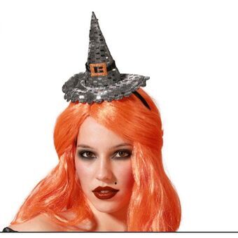 Headband Hat Witch Halloween Silver