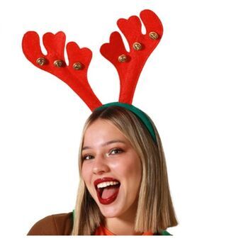 Headband Christmas Reindeer Red Rattle