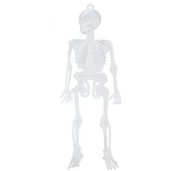 Halloween Decorations Skeleton White Multicolour 25 x 15 cm (12 Units)