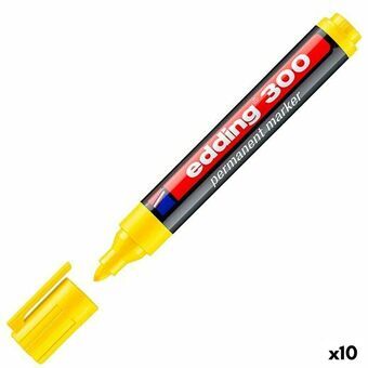 Permanent marker Edding 300 Yellow (10 Units)