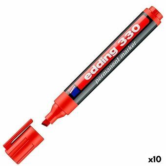 Permanent marker Edding 330 Red (10 Units)