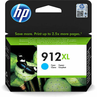 Original Ink Cartridge HP Cartucho de tinta Original HP 912XL cian de alta capacidad