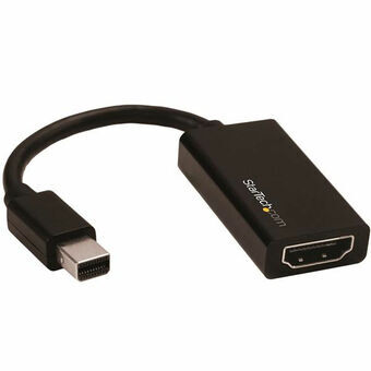 Mini DisplayPort to DisplayPort Adapter HDMI Startech MDP2HD4K60S Black 4K Ultra HD