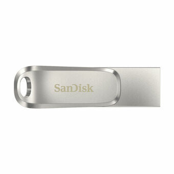 Micro SD Memory Card with Adaptor SanDisk SDDDC4-128G-G46 128GB Keychain Silver Steel 128 GB