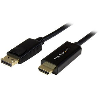 DisplayPort to HDMI Cable Startech DP2HDMM2MB 2 m Black