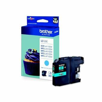 Original Ink Cartridge Brother LC-123C Blue Cyan