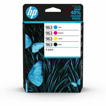 Original Ink Cartridge HP Paquete de 4 cartuchos de tinta Original HP 963 negro/cian/magenta/amarillo Multicolour Black Yellow