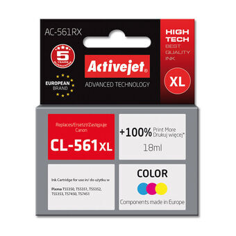 Original Ink Cartridge Activejet AC-561RX White Black Cyan/Magenta/Yellow