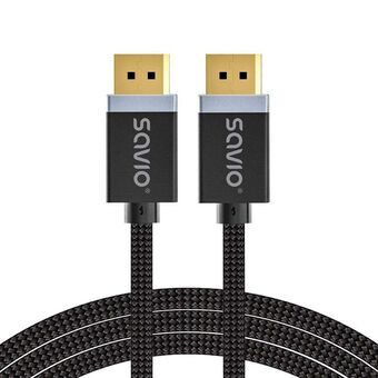 DisplayPort Cable Savio CL-176 Black 3 m