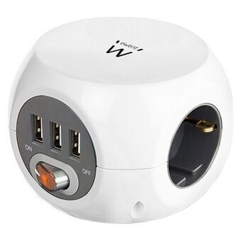 Cube multiplugs Ewent EW3939 USB 5V 2A