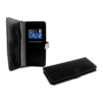 Universal Mobile Case - Book Smartphone 5,5" KSIX Wallet Black