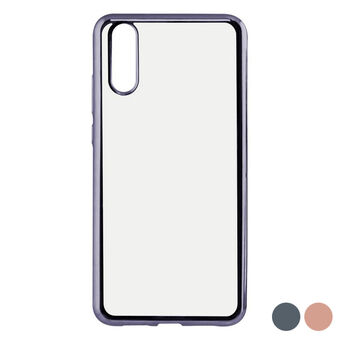 Mobile cover Huawei P20 KSIX Flex Metal TPU Flexible