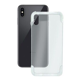 Mobile cover Iphone Xs Max KSIX Flex Armor Transparent