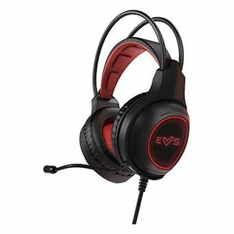 Gaming Headset with Microphone Energy Sistem HESG-2 3.5 mm LED Black Black/Red