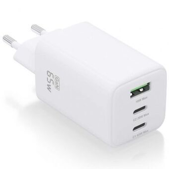 Wall Charger Aisens ASCH-65W3P041-W White 65 W (1 Unit)