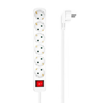 Power Socket - 6 Sockets with Switch Aisens A154-0535 White 1,4 m