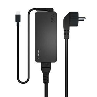 Wall Charger Aisens ASCH-1PD65D-BK 65 W Black (1 Unit)