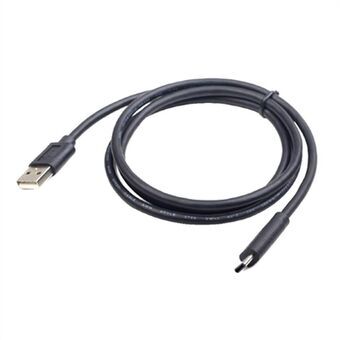 USB 2.0 A to USB C Cable GEMBIRD CCP-USB2-AMCM-1M 480 Mb/s Black