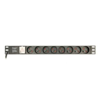 Schuko 19" 8 Way Multi-socket Adapter with On / Off Switch GEMBIRD EG-PDU-014-FC14 (3 m)