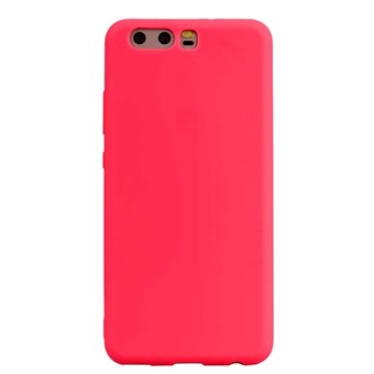 Classy Soft Cover in TPU Plastic and Silicone for Huawei P10 - Red