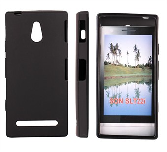 Simple Sony Xperia P Silicone Cover (Black)