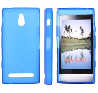 Simple Sony Xperia P Silicone Cover (Blue)