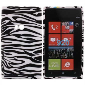 Design Silicone Cover for Lumia 920 (Zebra)