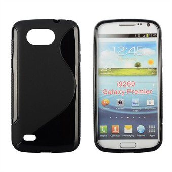 S-line Silicone Cover for Galaxy Premier (Black)