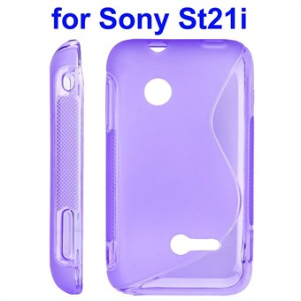 S-Line Silicone Cover - Tipo (Transparent - Purple)