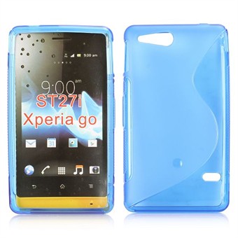 S-Line Silicone Cover - Xperia Go (blue)