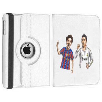 TipTop Rotating iPad Case - Ronaldo & Messi