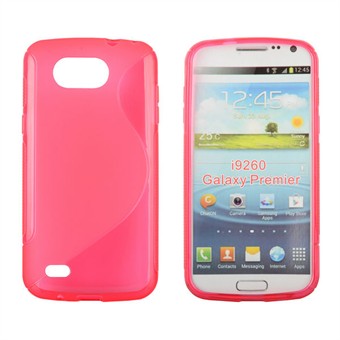 S-line Silicone Cover for Galaxy Premier (Red)