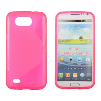 S-line Silicone Cover for Galaxy Premier (Pink)