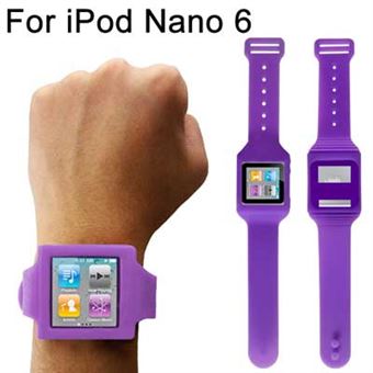 Silicone Watches iPod nano 6 - Purple