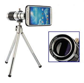 Mini Tripod 12x telephoto lens Zoom for Galaxy S4