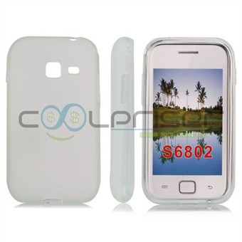 Galaxy Ace Duos Simple Silicone Cover (White)