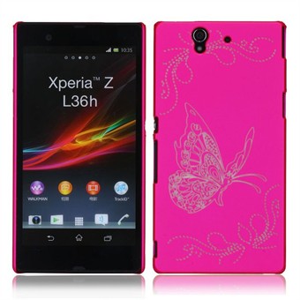 Butterflies Cover Protection Xperia Z (Pink)