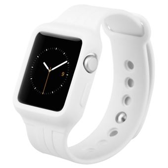 Baseus TPU / Silicone Watch Strap Apple Watch Sport 38 mm - White