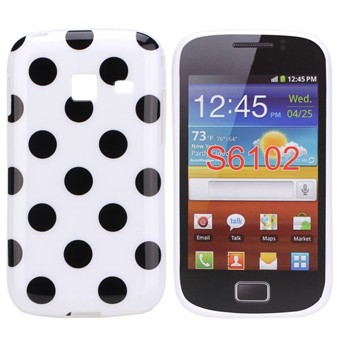 Dog Pattern Silicone Cover Galaxy Y Duos (White)