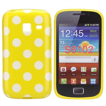 Dog Pattern Silicone Cover Galaxy Y Duos (Yellow)