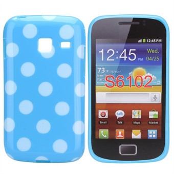 Dog Pattern Silicone Cover Galaxy Y Duos (Turquoise)