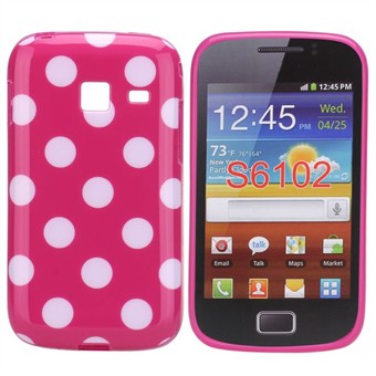 Dog Pattern Silicone Cover Galaxy Y Duos (Pink)