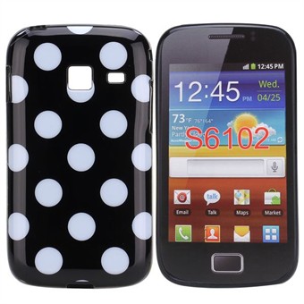 Dog Pattern Silicone Cover Galaxy Y Duos (Black)