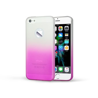 Graduate color system silicone cover for iPhone 5 / 5S / SE - Magenta