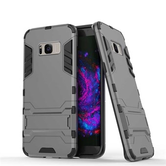 3 in 1 Hybrid Hard Case in PC and TPU for Samsung Galaxy S8 Plus - Gray