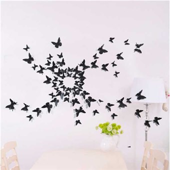 TipTop Wall Stickers Decals Wall Stickers 5.5x8x10cm (Black B)