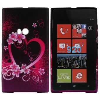 Design Silicone Cover for Lumia 920 (Heart)